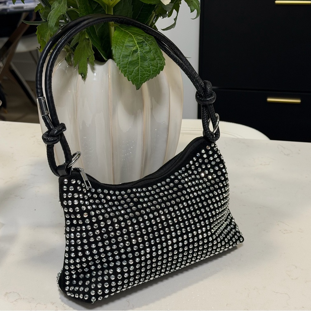 Rhinestone Mini Shoulder Bag Y2K - Picture 4 of 9